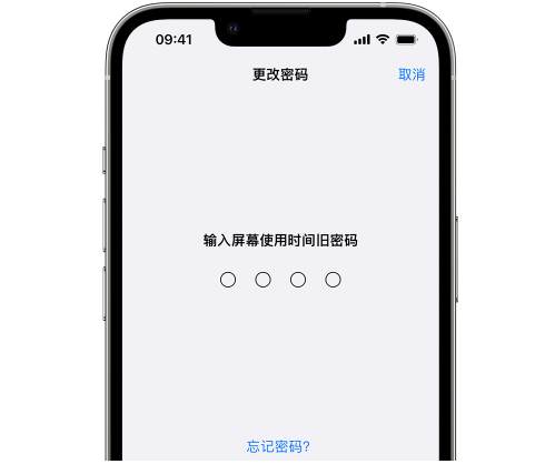 熊口镇iPhone屏幕维修分享iPhone屏幕使用时间密码忘记了怎么办 