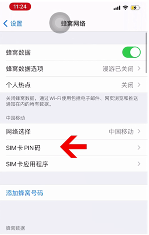 熊口镇苹果14维修网分享如何给iPhone14的SIM卡设置密码 