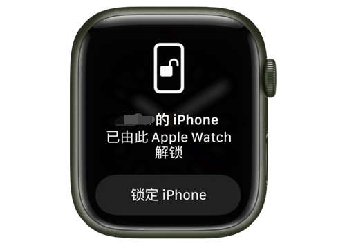 熊口镇苹果手机维修分享用 AppleWatch 解锁配备面容 ID 的 iPhone方法 